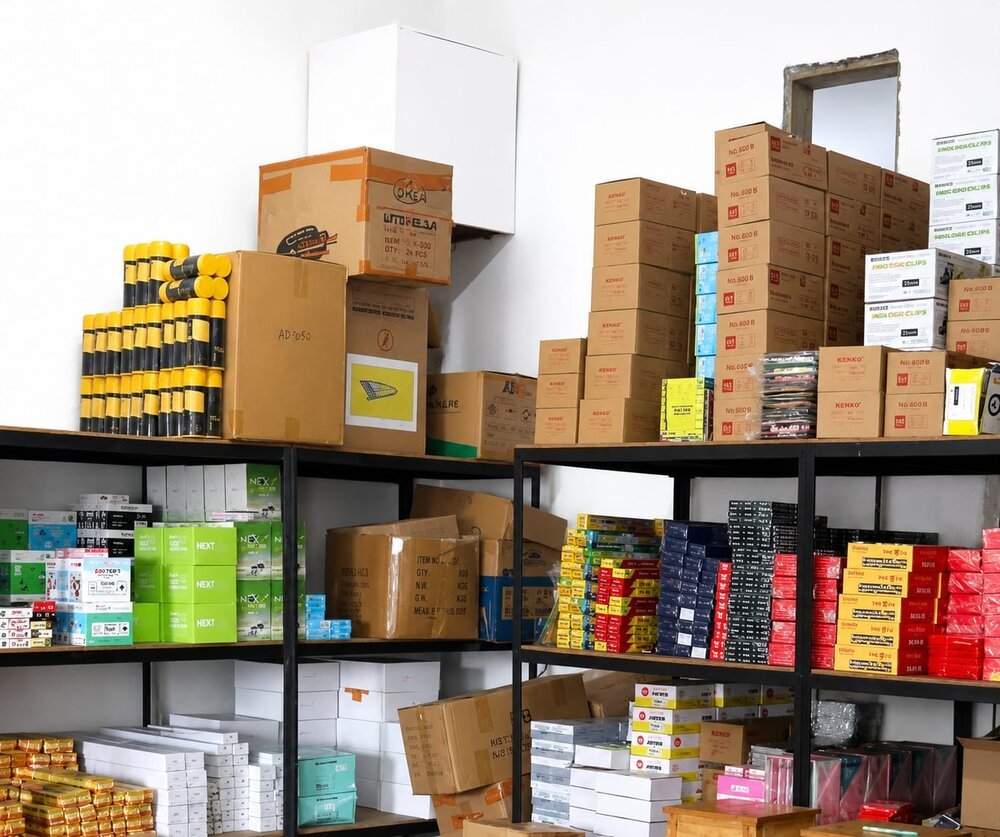 Gudang stok alat tulis kantor TKU