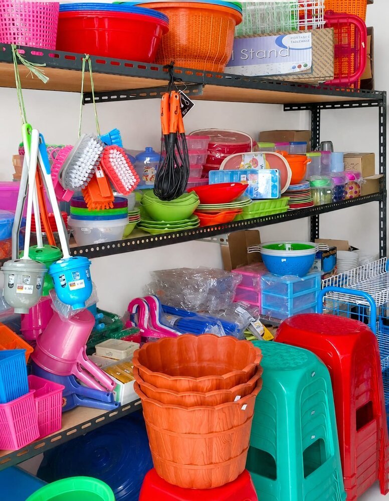 Etalase produk rumah tangga TKU